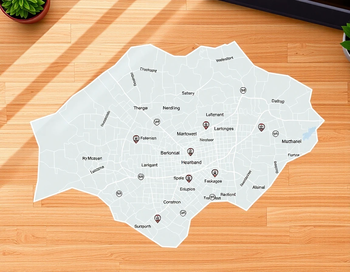 Pest Control Service Areas Map